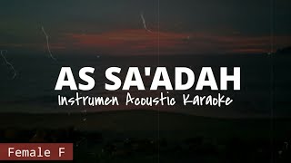 Sholawat As Sa'adah | Instrumen Acoustic Karaoke & Lyric | Key For Female | Hud Music