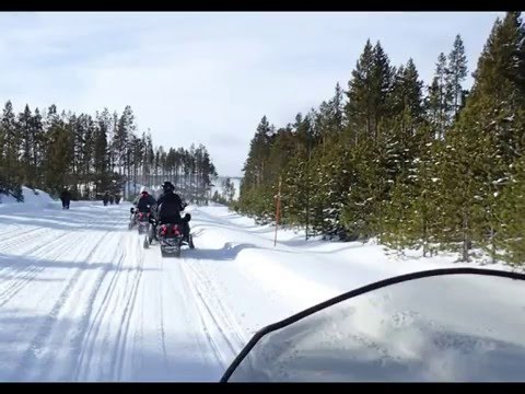 2016-02 Yellowstone Winter Adventure Slideshow Highlights on Snowmobile