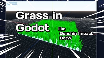 Simple Grass in Godot [in 1 Minute] | #chibituts