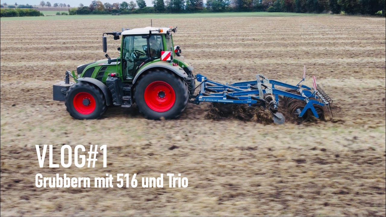 VLOG#1 Grubbern mit Fendt Vario 516 S4 und Köckerling Trio