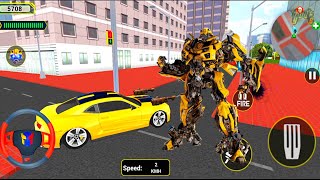 Ultimate Bumblebee Robot Car Transform Robo Wars - Android Gameplay screenshot 5