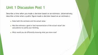MM150  Unit 1 Discussion Board New mov