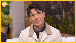 Manny Jacinto jokes about calling HR on Jamie Lee Curtis on first day