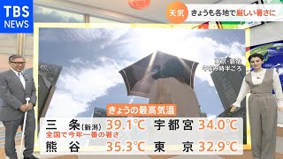 【８月４日関東の天気予報】あすも寝苦しい暑さ続く