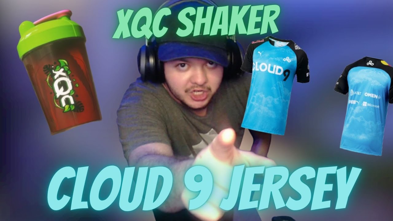 xQc Shaker Cup, Cloud 9 Jersey Unbox and Preview !!!