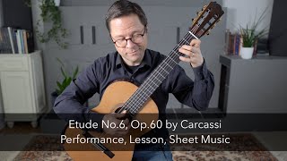 Studio n. 6, Op. 60 di Carcassi e lezione di chitarra classica