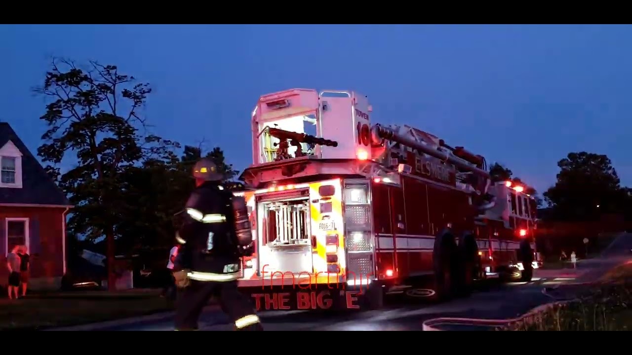 Units at house fire scene - YouTube