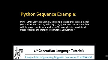 Python Sequence Indexing Part 1