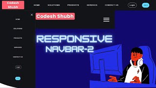 Full Responsive Vertical / Horizontal navigation html css and JavaScript Free Source Code -2 Codesh Shubh Guide
