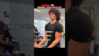 Ranking the Craziest Glow-Ups in History 🏆 #glowup #gym #fyp #shorts