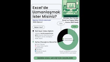 Sıfırdan İleri Seviye Excel Kursu | Sertifikalı #excel #yapayzeka #exceldersleri