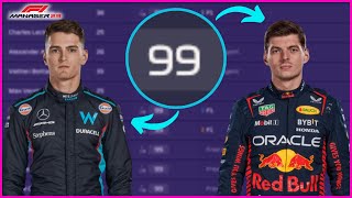 I made the ENTIRE F1 grid 99-rated on F1 Manager 23 | F1 Manager 23 Experiment