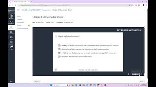 Module 11 Knowledge Check | Automating Your Architecture | AWS Academy Cloud Architecting [109663]