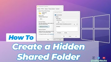 How to Create a Hidden Shared Folder in Windows 10 and Window 11 | Secure File Sharing Guide
