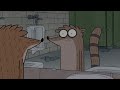 Regular Show Rigby Tries To Un Jinx Himself In The Toilet 