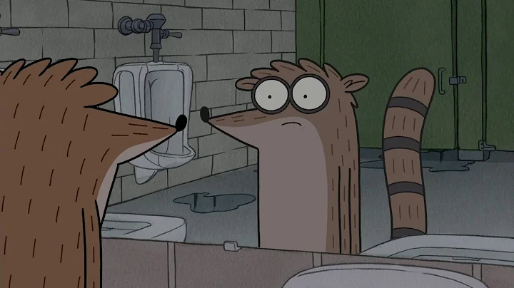 Regular Show - Rigby Tries To Un-Jinx Himself In The Toilet