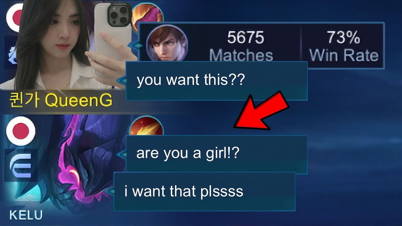 I TRY TO FIND BOYFRIEND IN SOLO RANK!! (He wants me to😭) - Mobile Legends