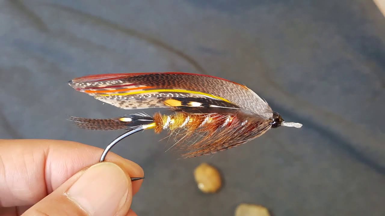 Fly tying Salmon & Steelhead fly ( Tied in hand ) " Nature calling
