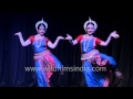 Indian girls perform Odissi dance in Delhi