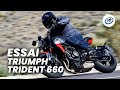 Essai moto Triumph Trident 660