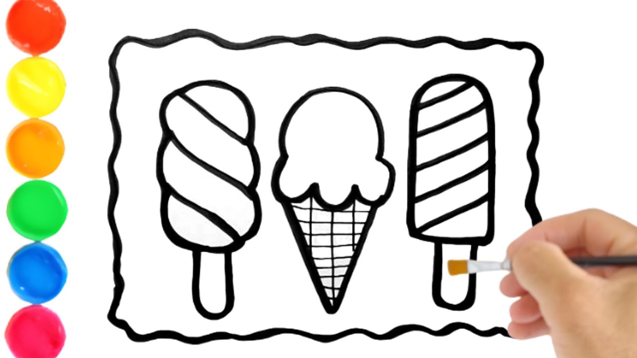 How to Draw popsicle, ice cream and marshmallow Step By Step | DRAWING ...
