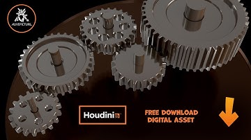 Gear asset & Gear creation in Houdini. HDA