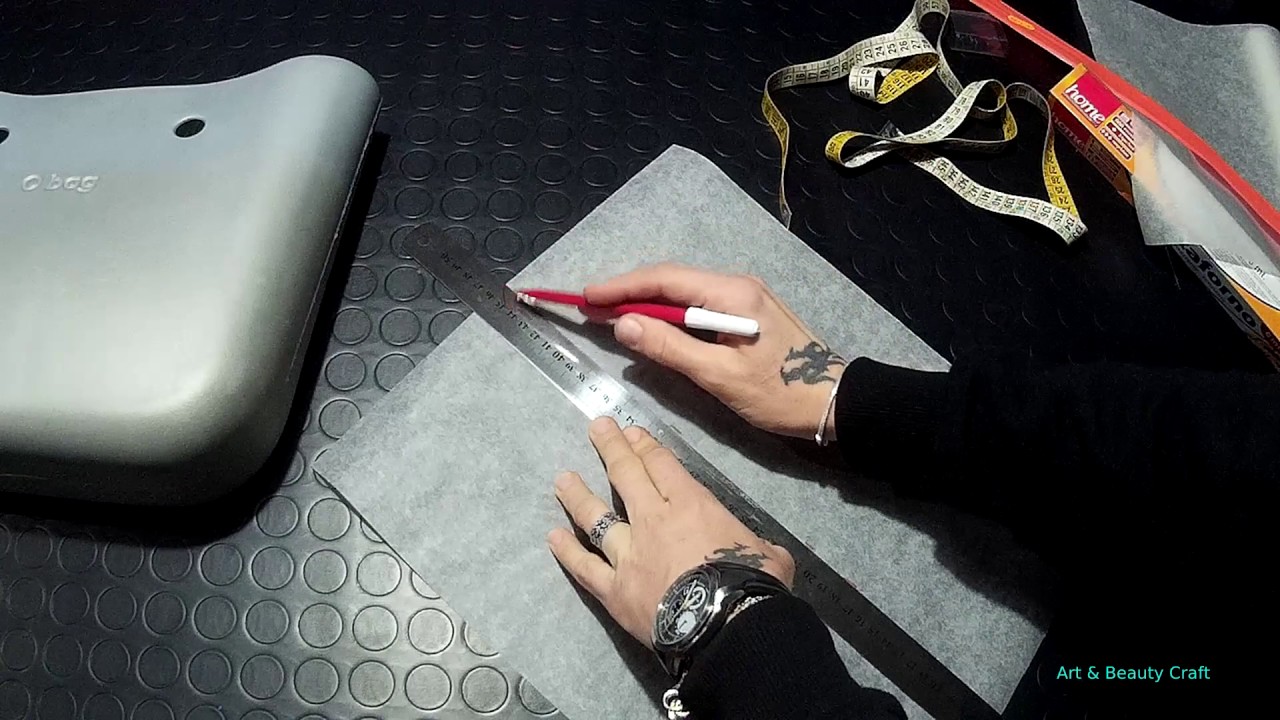 O - BAG: REALIZZARE IL CARTAMODELLO DEL BORDO - YouTube