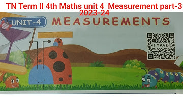 TN Term 24th maths unit 4 measurement part-3 Video #4th #math #students #tneducation #samacheerkalvi