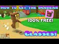 How to get imabear glasses in super bear adventure easy