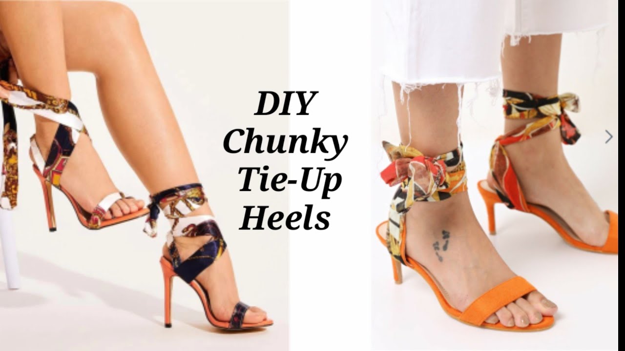 diy lace up heels