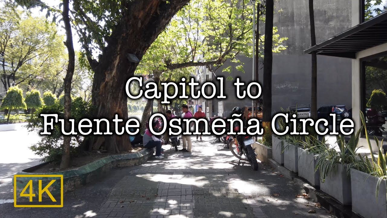 Capitol to Fuente Osmeña Circle, Cebu, Philippines【4K】