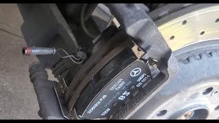 Changing Rear Brake Pad on a Mercedes Benz S Series | Rear Brake Pad Replacement on Mercedes car