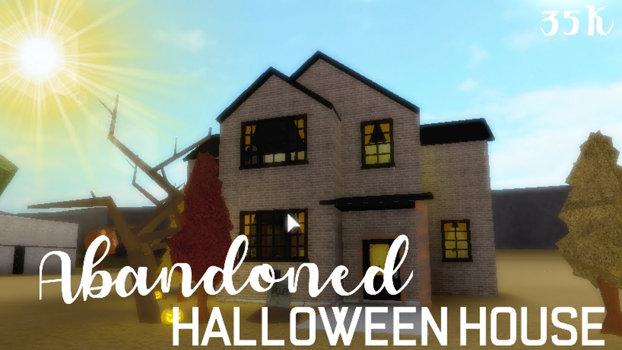 ROBLOX l Bloxburg Abandoned halloween house {35K} YouTube