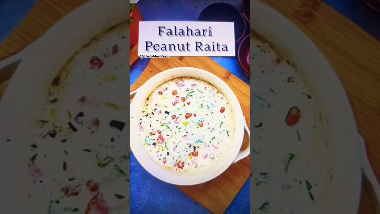 Falahari Peanut Raita Recipe 😋 #food #trending #shorts - YouTube