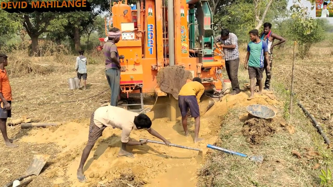 Borewell Drilling - 350 फीट में पानी || High Speed Advance Borewell Sensor Machine