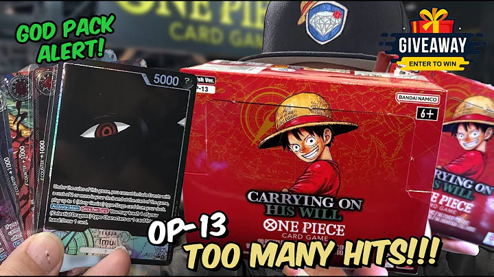 WE FINALLY PULLED A GOD PACK! One Piece TCG Booster Box Opening OP-13: Carring on His Will (ENGLISH)