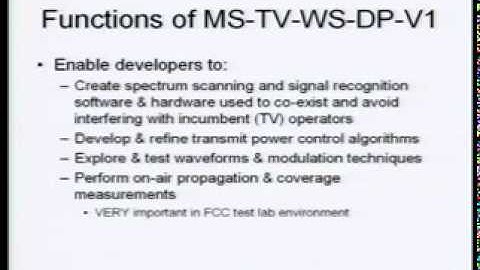 DEFCON 15: The Next Wireless Frontier - TV White Spaces