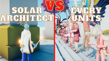 🏹SOLAR ARCHİTECT vs EVERY UNITS🗡😀- Totally Accurate Battle Simulator