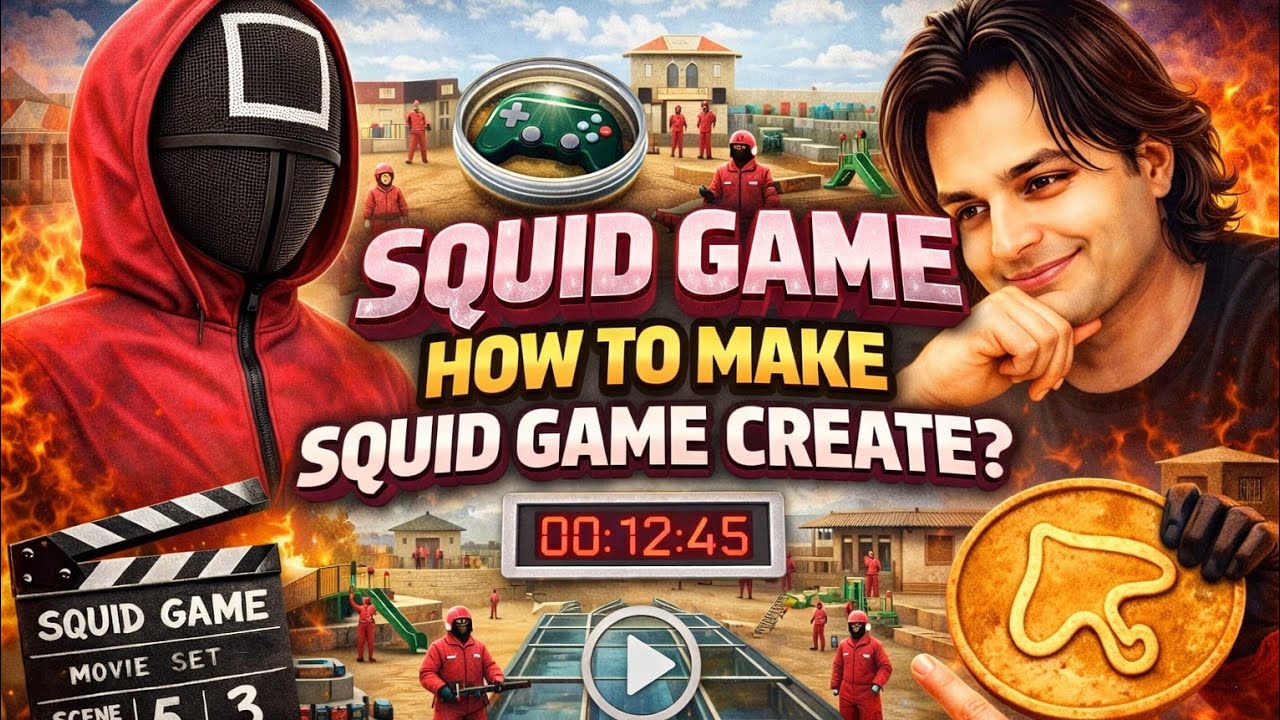 How to  Make SQUIDE GAME in bgmi wow empty map..SQUID GAME Survival Game 🔥 | 