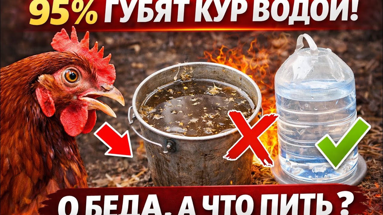 95% хозяев губят своих кур ВОДОЙ! 😱 Эти ошибки убивают яйценоскость | Проверь свои поилки