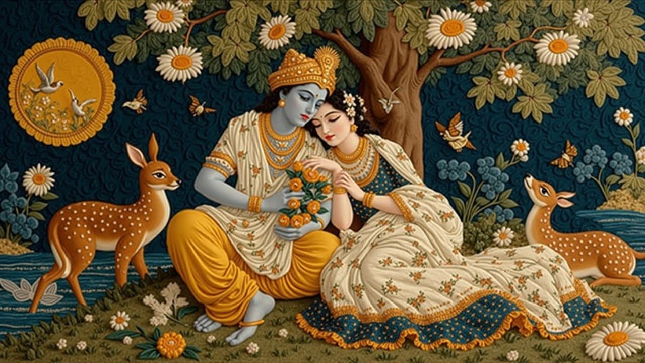 Krishna & Radha Divine Flute Music ~ Высшая духовная целительная рага для внутреннего покоя