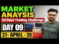 (Day 09) : 30 Days Option Trading Challenge | 21 April 2026 | Market Analysis for Wednesday