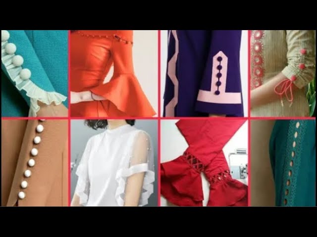 Latest Sleeves (Baju) Design Cutting And Stitching Easy Method For Blouse/ Suit/Kameez - YouTube