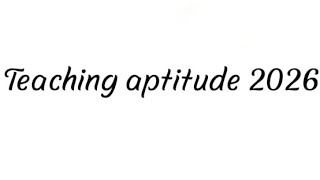 Teaching aptitude questions D.El.Ed entrance exam 2026 #youtube #exam #preparation 