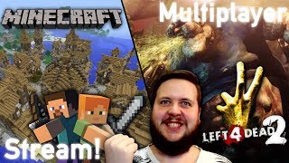 Minecraft Creative! - Minecraft + L4D2 - Multiplayer Live Stream - 2019/Jul/20