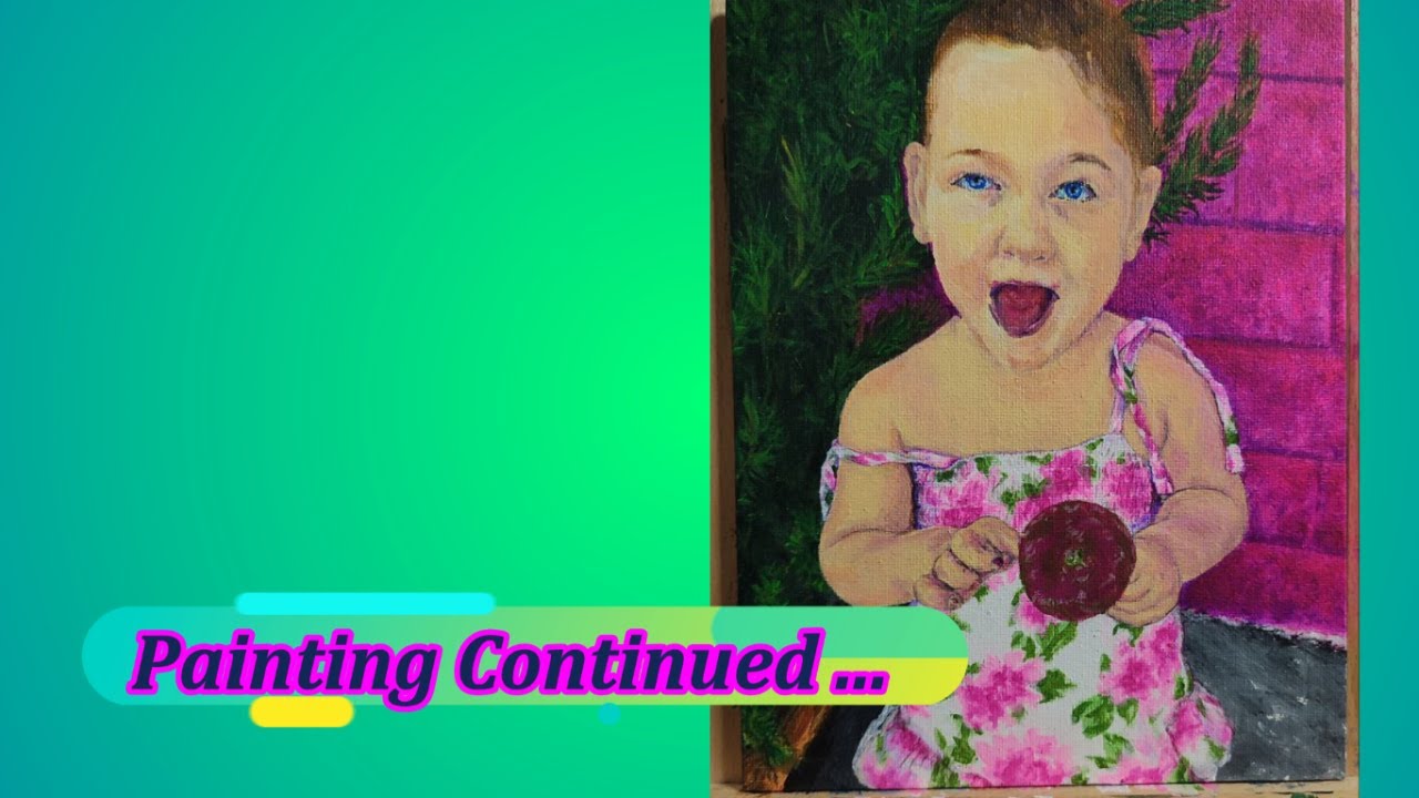 Acrylic Portrait Painting "The Boogie Monster" Pt.13