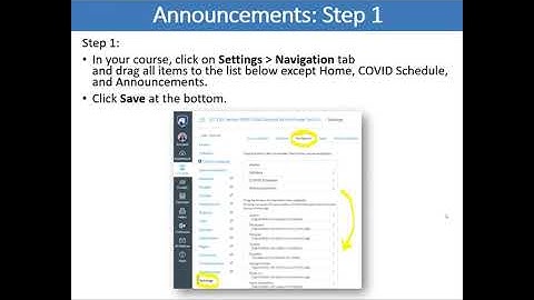 Communicating to Students with Announcements in Canvas