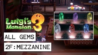 Luigi's Mansion 3 All Gem Locations - 2F: Mezzanine