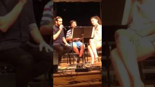 Wes D'Alelio singing with Avi Kaplan from Pentatonix & Erin Bentlage - A Capella Academy LA 2015
