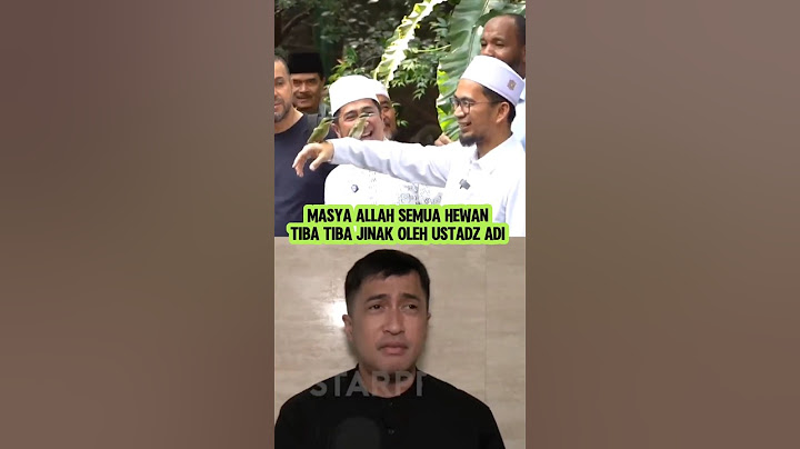 Ustadz Adi bisa menjinakkan burung, pengakuan Irfan hakim.